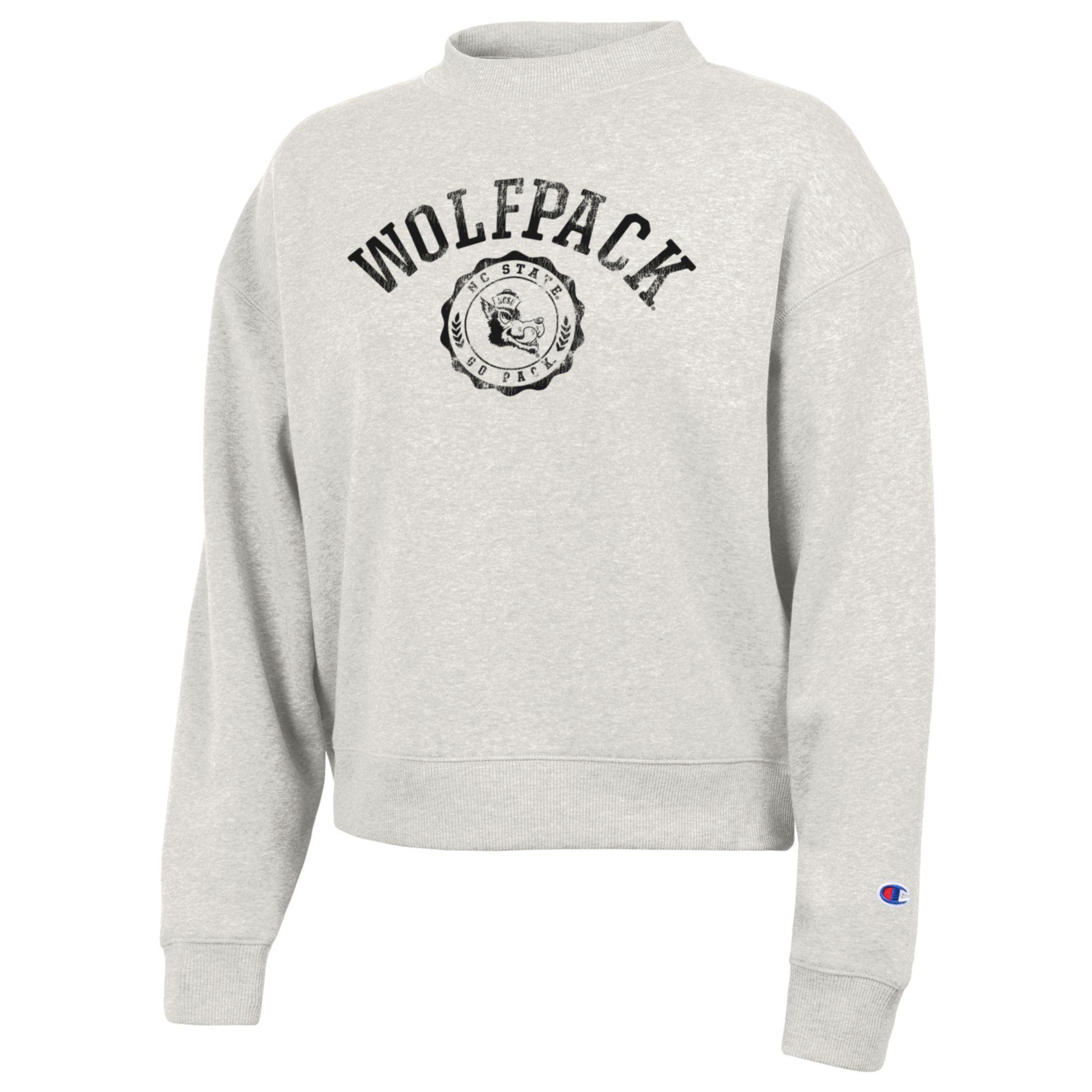 売れ筋商品|||ゲームデイ カットソー トップス レディース Women's Heather Gray NC State Wolfpack Competitive Edge Oversized Fleece Pullover Sweatshirt Heather Gray womens-gameday-couture-heather